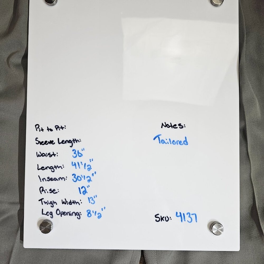 Dockers Dress Slacks Men Tag 36x32 Act 36x30 Gray Pleated Cuffed Vintage Pants - Picture 8 of 12